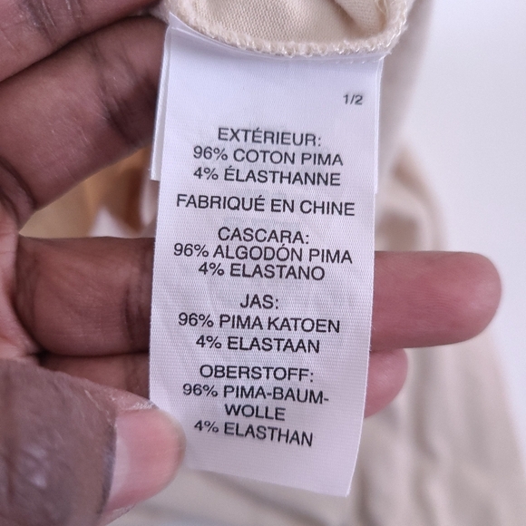 Vuori Long Sleeve Tan Coast Tee Top Size L - Picture 6 of 8